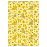 Cute Honey Bee Pattern Print Curtain