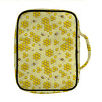 Cute Honey Bee Pattern Print Front Pocket Bible Bag
