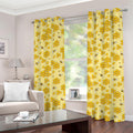 Cute Honey Bee Pattern Print Grommet Curtains