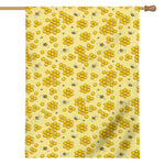 Cute Honey Bee Pattern Print House Flag