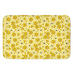 Cute Honey Bee Pattern Print Indoor Door Mat