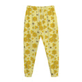 Cute Honey Bee Pattern Print Jogger Pants