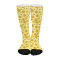 Cute Honey Bee Pattern Print Long Socks
