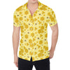 Cute Honey Bee Pattern Print Men's Shirt