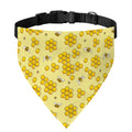 Cute Honey Bee Pattern Print Over The Collar Dog Bandana
