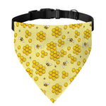 Cute Honey Bee Pattern Print Over The Collar Dog Bandana
