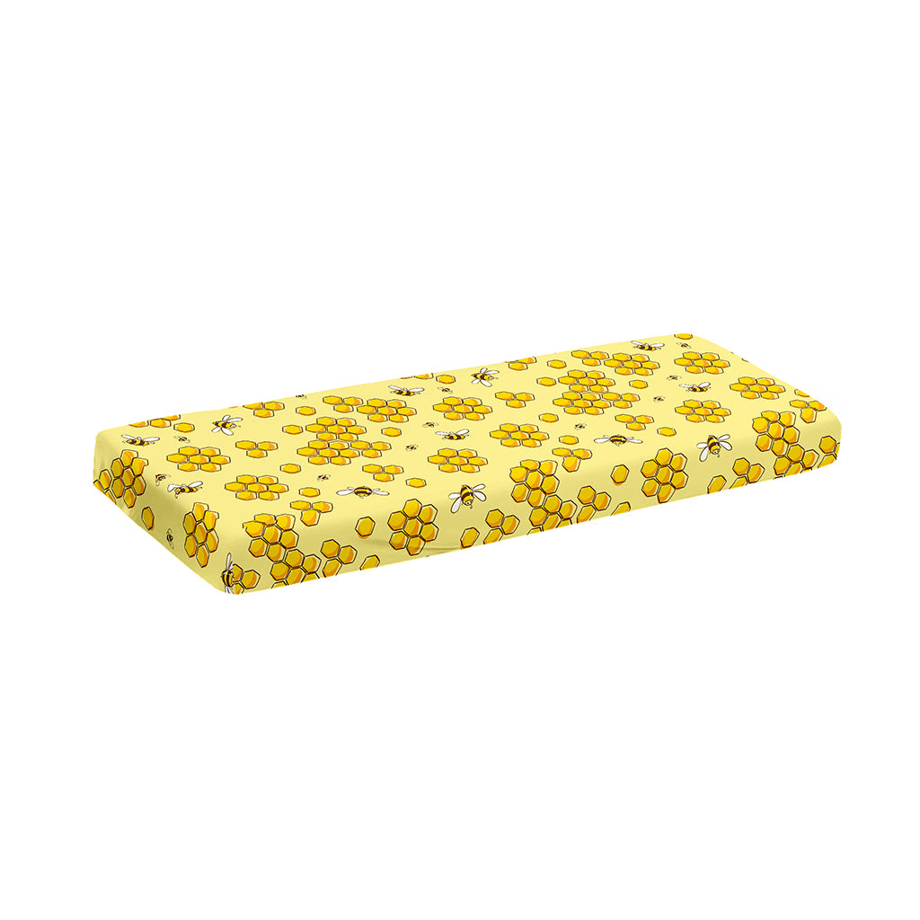 Cute Honey Bee Pattern Print Piano Keyboard Cover