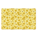 Cute Honey Bee Pattern Print Polyester Doormat