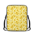 Cute Honey Bee Pattern Print Rectangular Crossbody Bag
