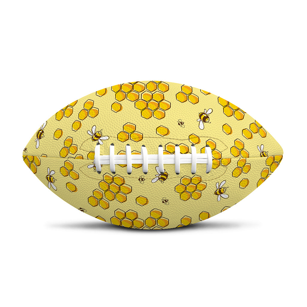 Cute Honey Bee Pattern Print Rugby Ball
