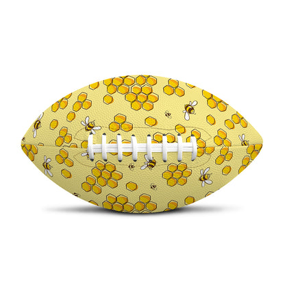 Cute Honey Bee Pattern Print Rugby Ball