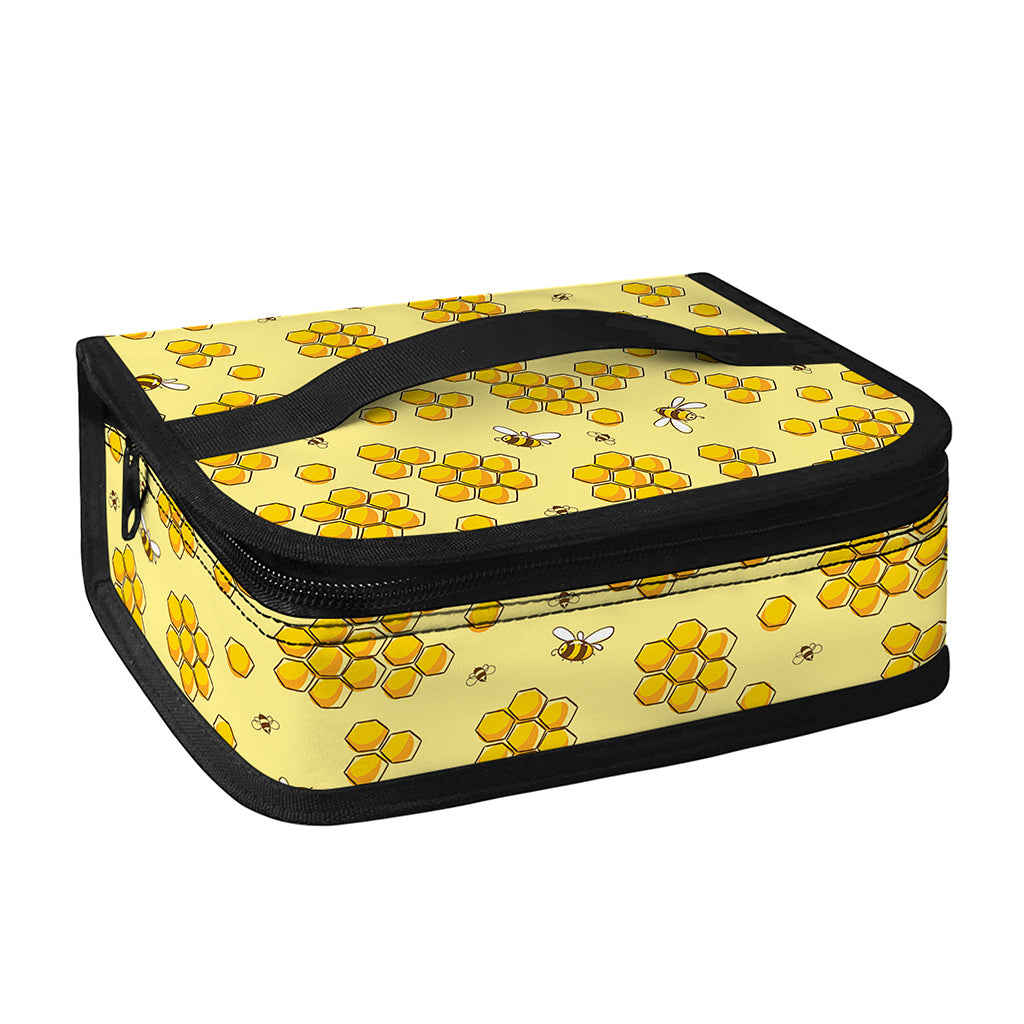 Cute Honey Bee Pattern Print Small Lunch Bag