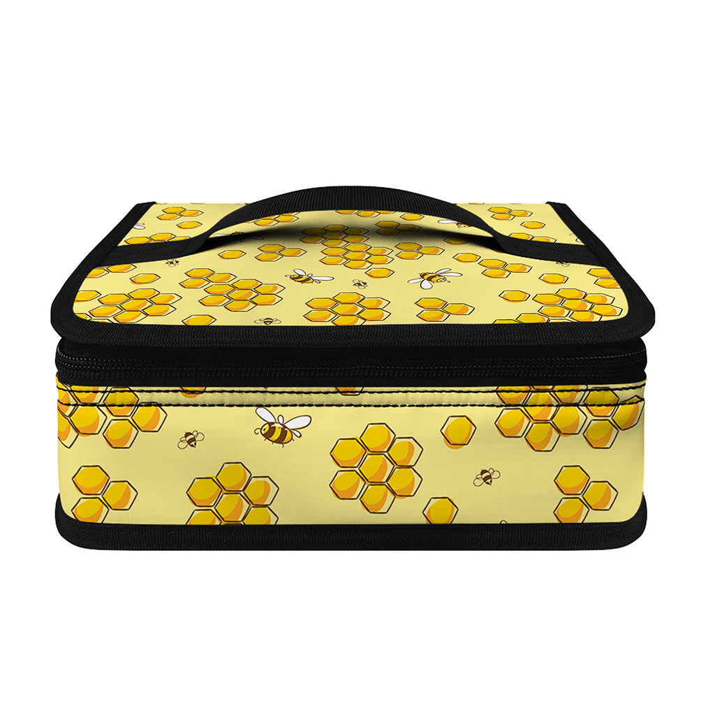 Cute Honey Bee Pattern Print Small Lunch Bag