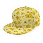 Cute Honey Bee Pattern Print Snapback Cap