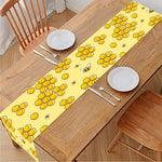 Cute Honey Bee Pattern Print Table Runner