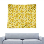 Cute Honey Bee Pattern Print Tapestry