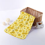 Cute Honey Bee Pattern Print Towel