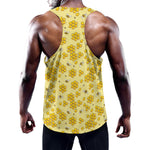 Cute Honey Bee Pattern Print Training Tank Top