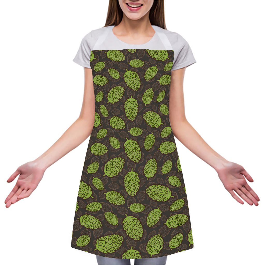 Cute Hop Cone Pattern Print Adjustable Apron