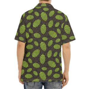 Cute Hop Cone Pattern Print Aloha Shirt