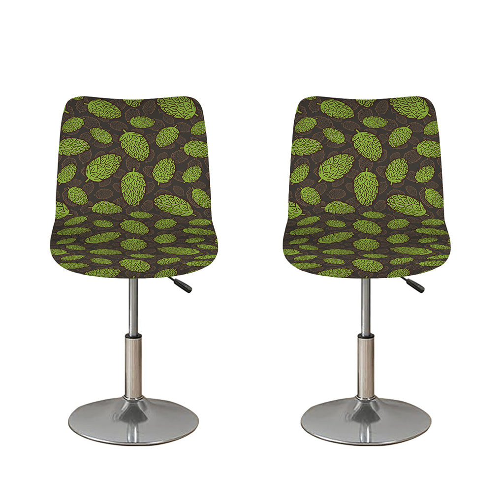 Cute Hop Cone Pattern Print Bar Stool Covers