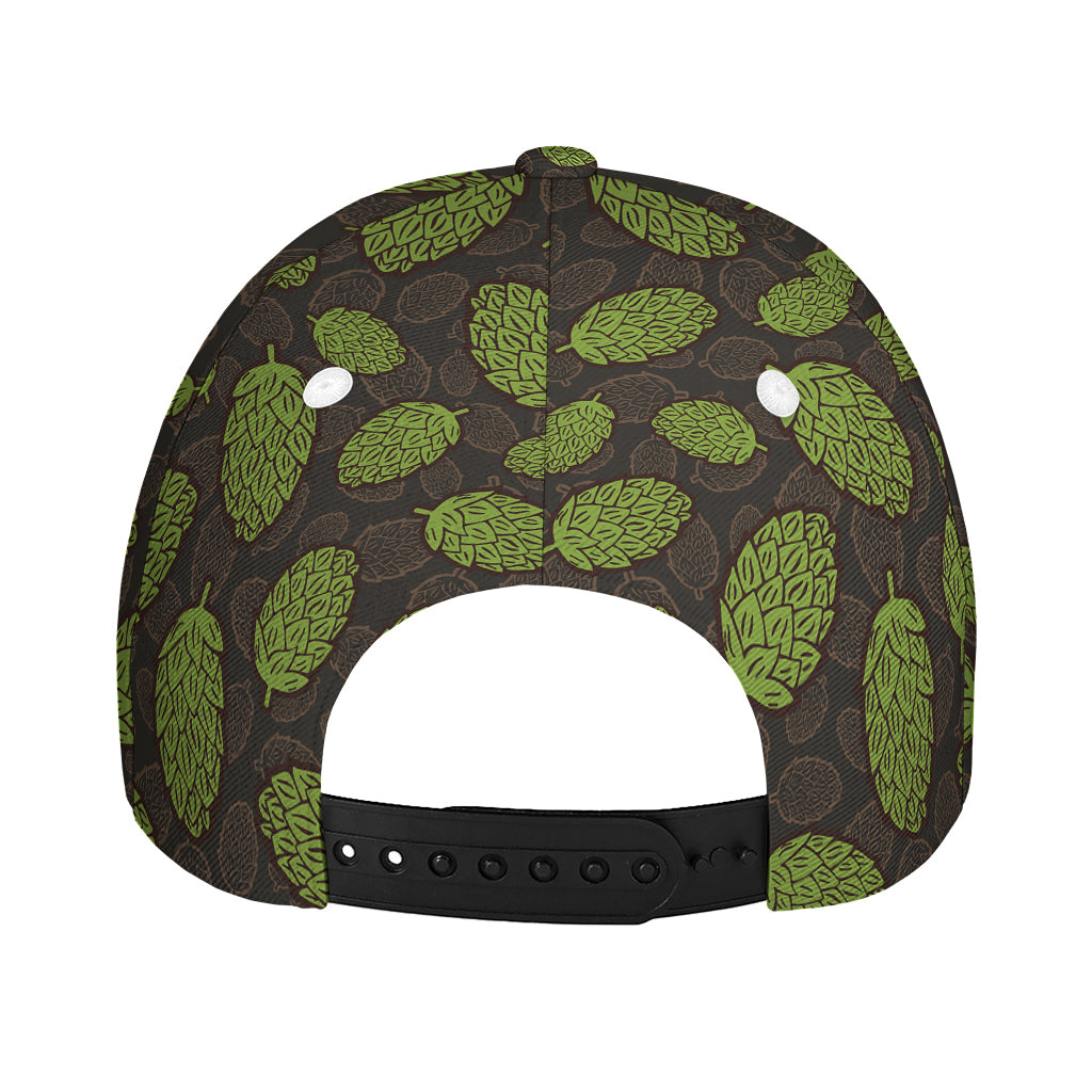 Cute Hop Cone Pattern Print Baseball Cap