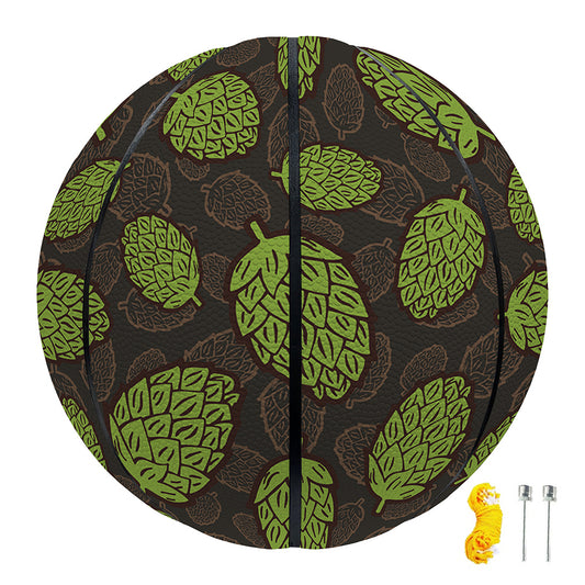 Cute Hop Cone Pattern Print Basketball