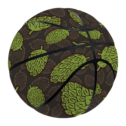Cute Hop Cone Pattern Print Basketball