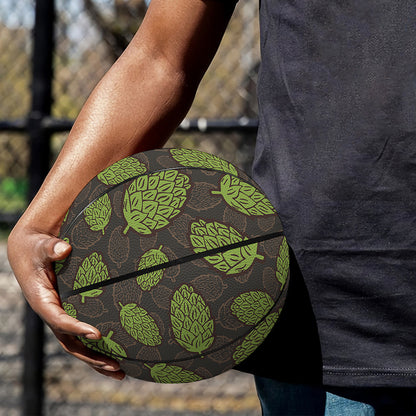 Cute Hop Cone Pattern Print Basketball