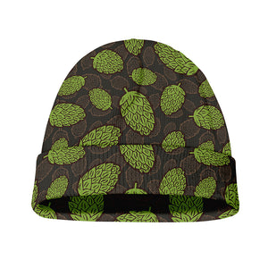 Cute Hop Cone Pattern Print Beanie