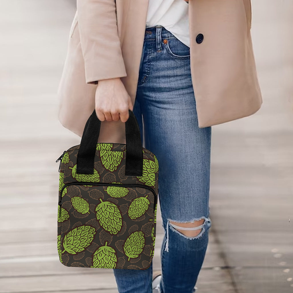 Cute Hop Cone Pattern Print Bible Tote Bag