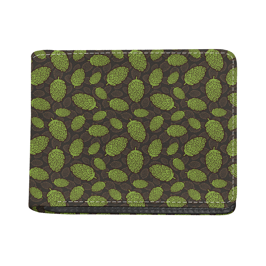 Cute Hop Cone Pattern Print Bifold Wallet