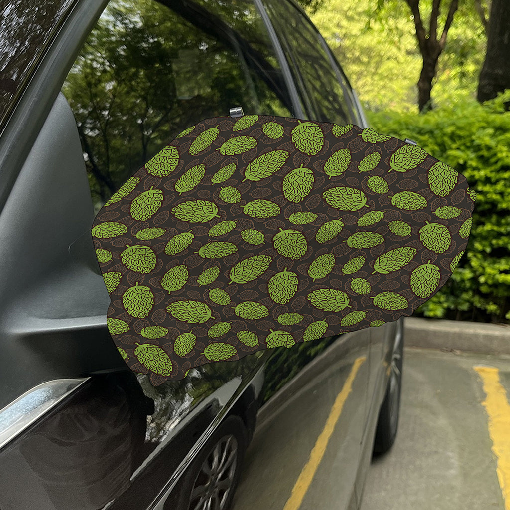 Cute Hop Cone Pattern Print Car Side Mirror Covers