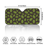 Cute Hop Cone Pattern Print Car Windshield Sun Shade