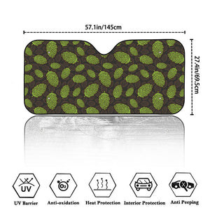 Cute Hop Cone Pattern Print Car Windshield Sun Shade