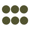 Cute Hop Cone Pattern Print Coaster Set