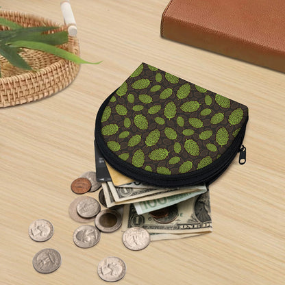 Cute Hop Cone Pattern Print Coin Purse