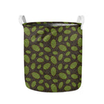 Cute Hop Cone Pattern Print Collapsible Laundry Basket