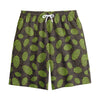 Cute Hop Cone Pattern Print Cotton Shorts