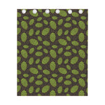 Cute Hop Cone Pattern Print Curtain