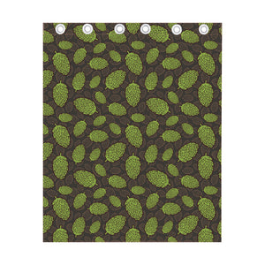 Cute Hop Cone Pattern Print Curtain