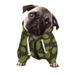 Cute Hop Cone Pattern Print Dog Zip Up Hoodie
