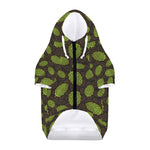 Cute Hop Cone Pattern Print Dog Zip Up Hoodie