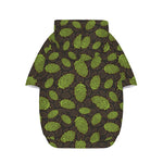Cute Hop Cone Pattern Print Dog Zip Up Hoodie