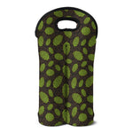 Cute Hop Cone Pattern Print Double Neoprene Wine Tote