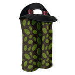 Cute Hop Cone Pattern Print Double Neoprene Wine Tote