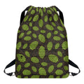 Cute Hop Cone Pattern Print Drawstring Backpack