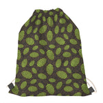 Cute Hop Cone Pattern Print Drawstring Bag