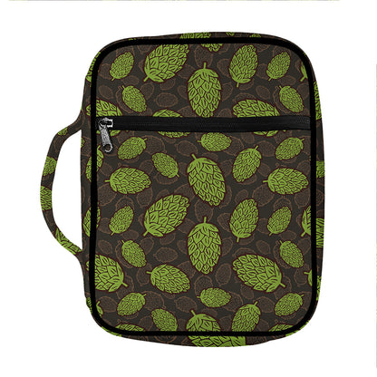 Cute Hop Cone Pattern Print Front Pocket Bible Bag