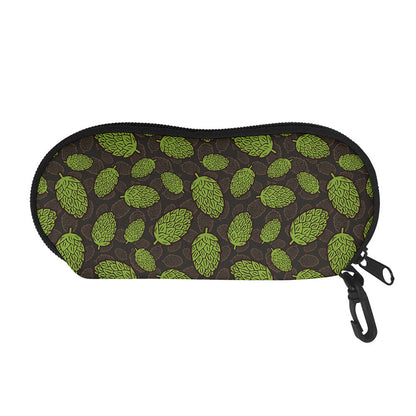 Cute Hop Cone Pattern Print Glasses Case